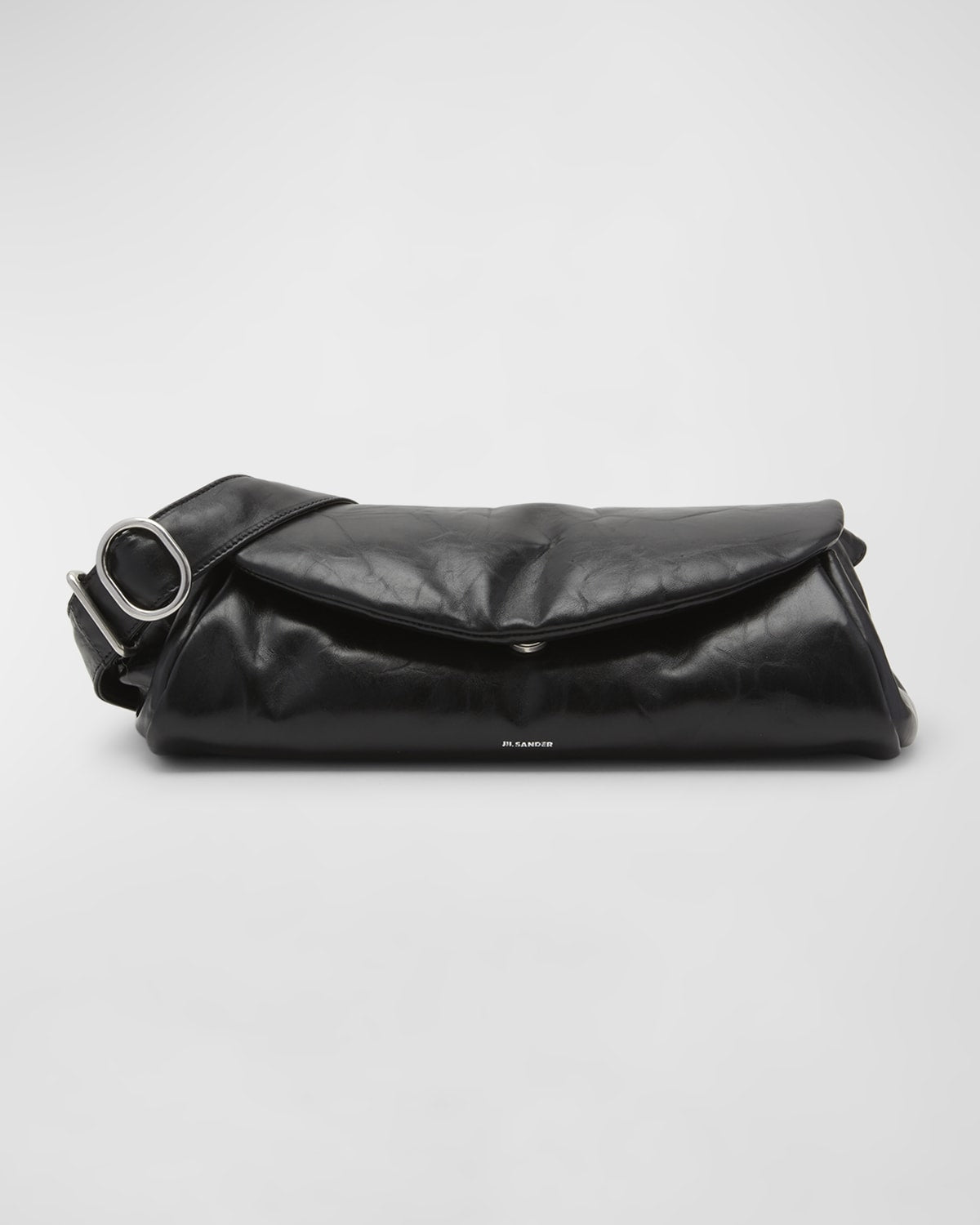 Jil Sander Cannolo Padded Leather Shoulder Bag