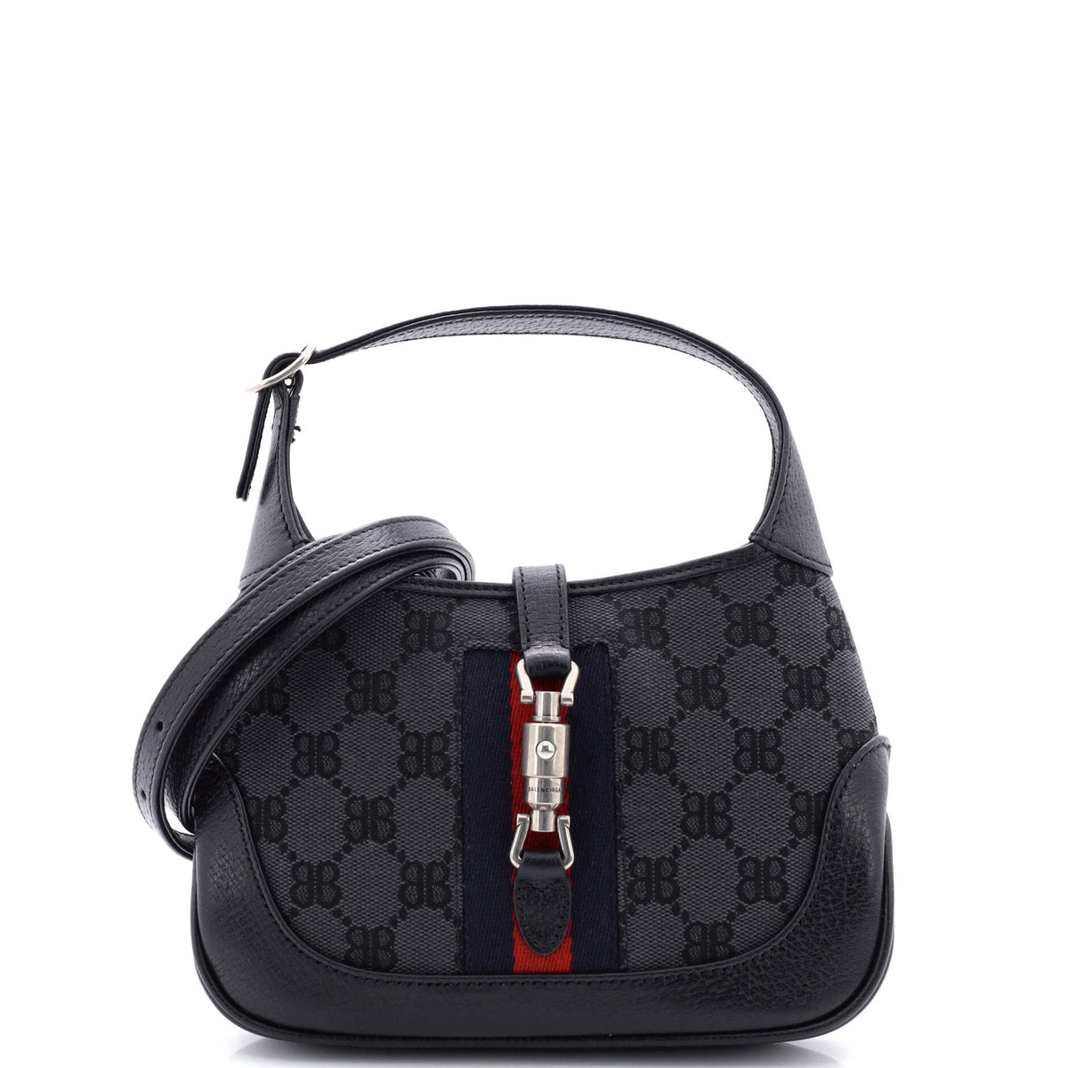 Balenciaga x Gucci The Hacker Project Jackie 1961 Hobo BB Canvas Mini
