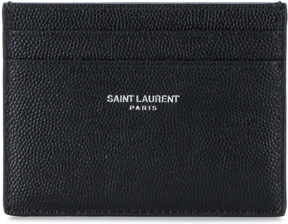 Saint Laurent Men's Leather Cardholder in Black | 375946BTY0N