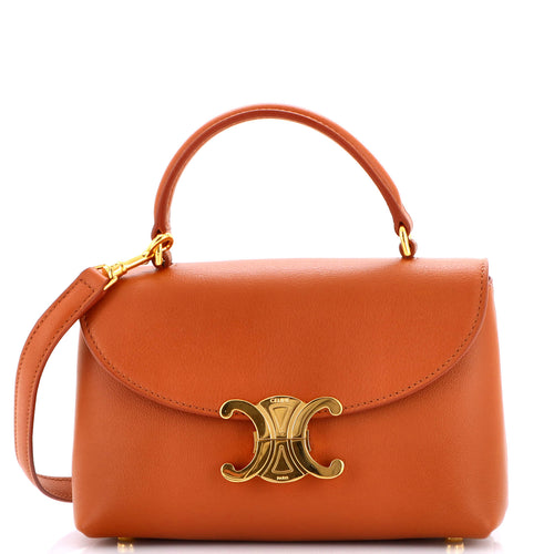 CELINE Nino Top Handle Bag Leather Medium