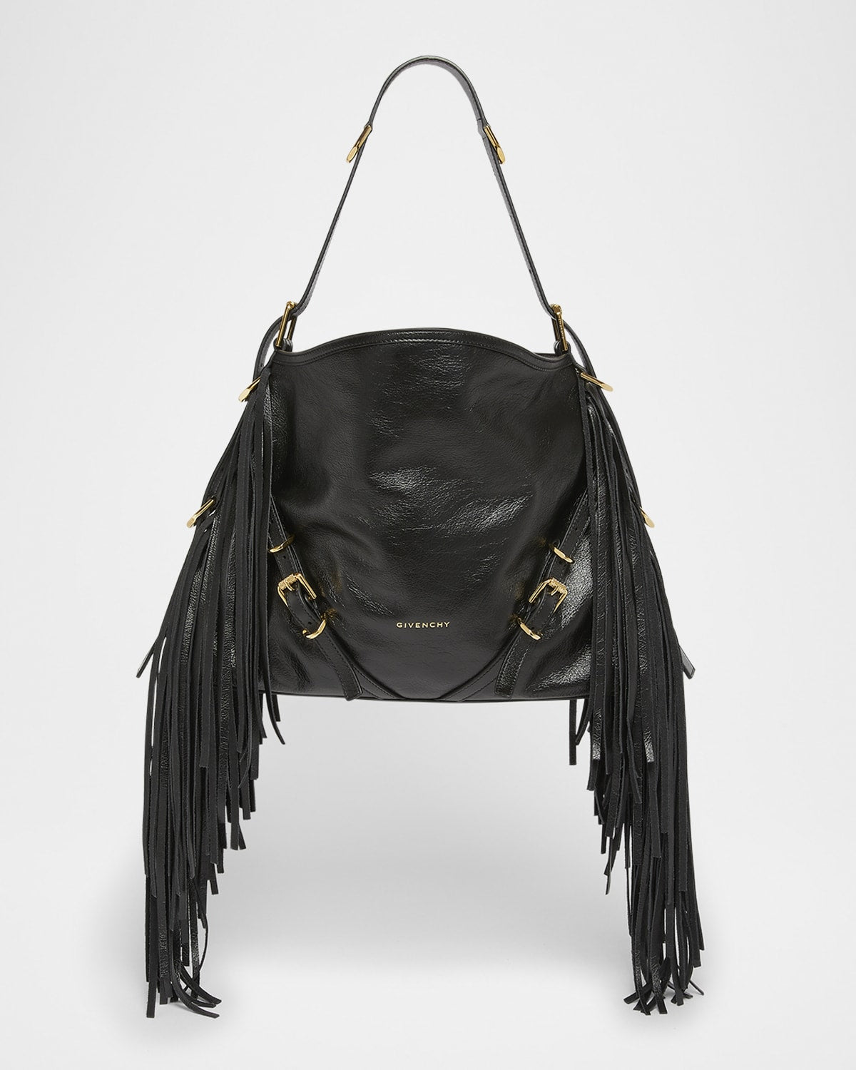 Givenchy Voyou Medium Shoulder Bag in Fringe Leather