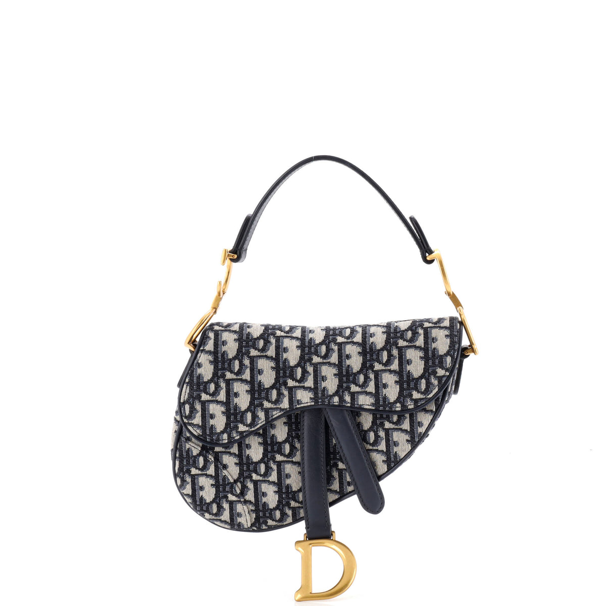 Christian Dior Saddle Handbag Oblique Canvas Mini