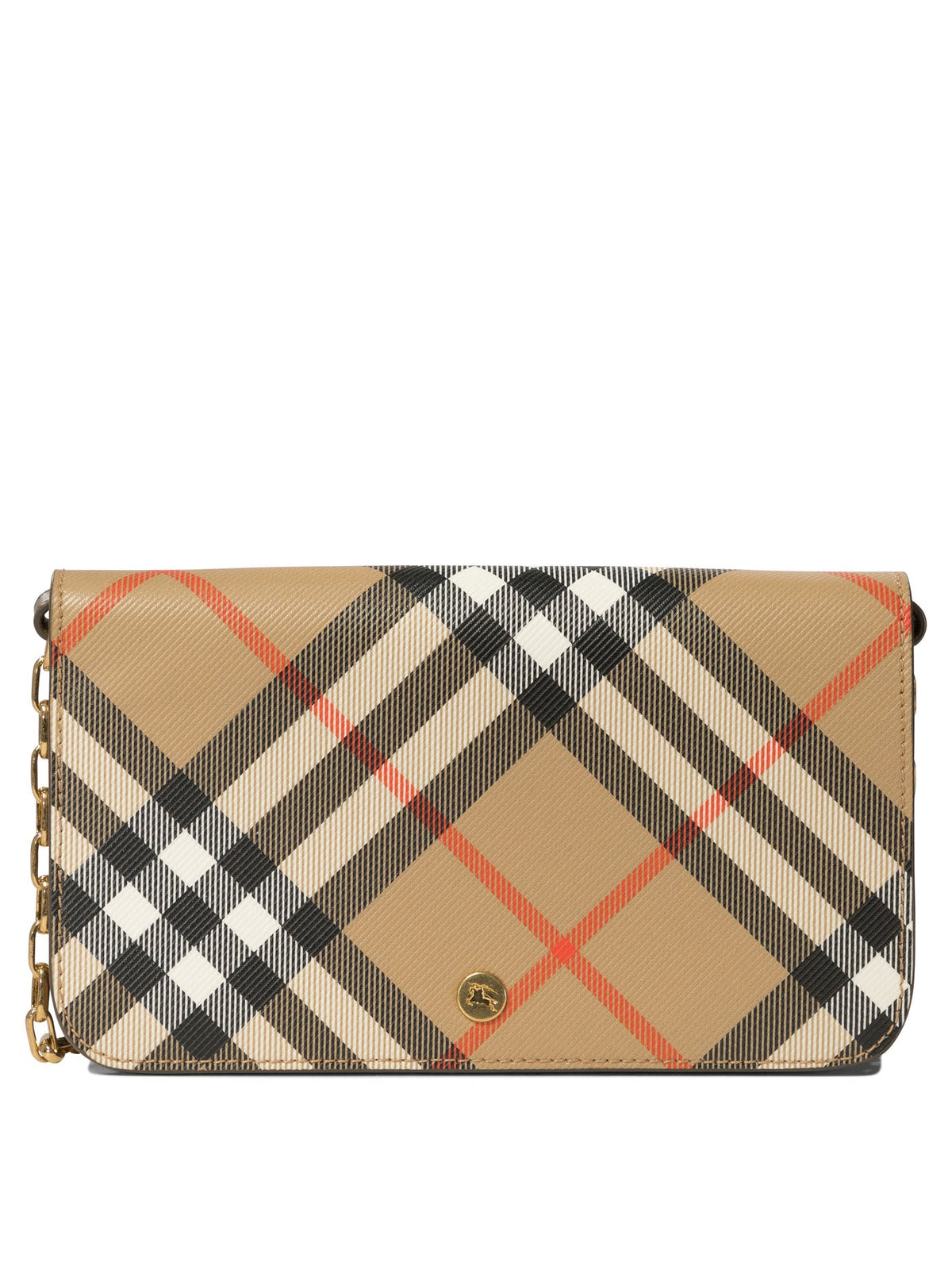 Burberry Women's "check" Crossbody Bag in Beige | 8095123