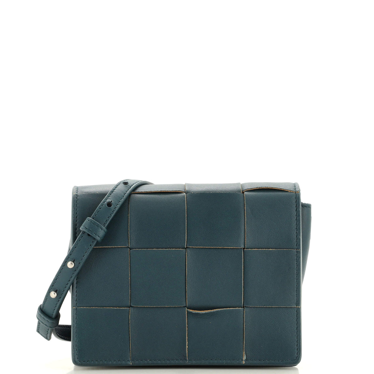 Bottega Veneta Cassette Crossbody Bag Maxi Intrecciato Leather Mini
