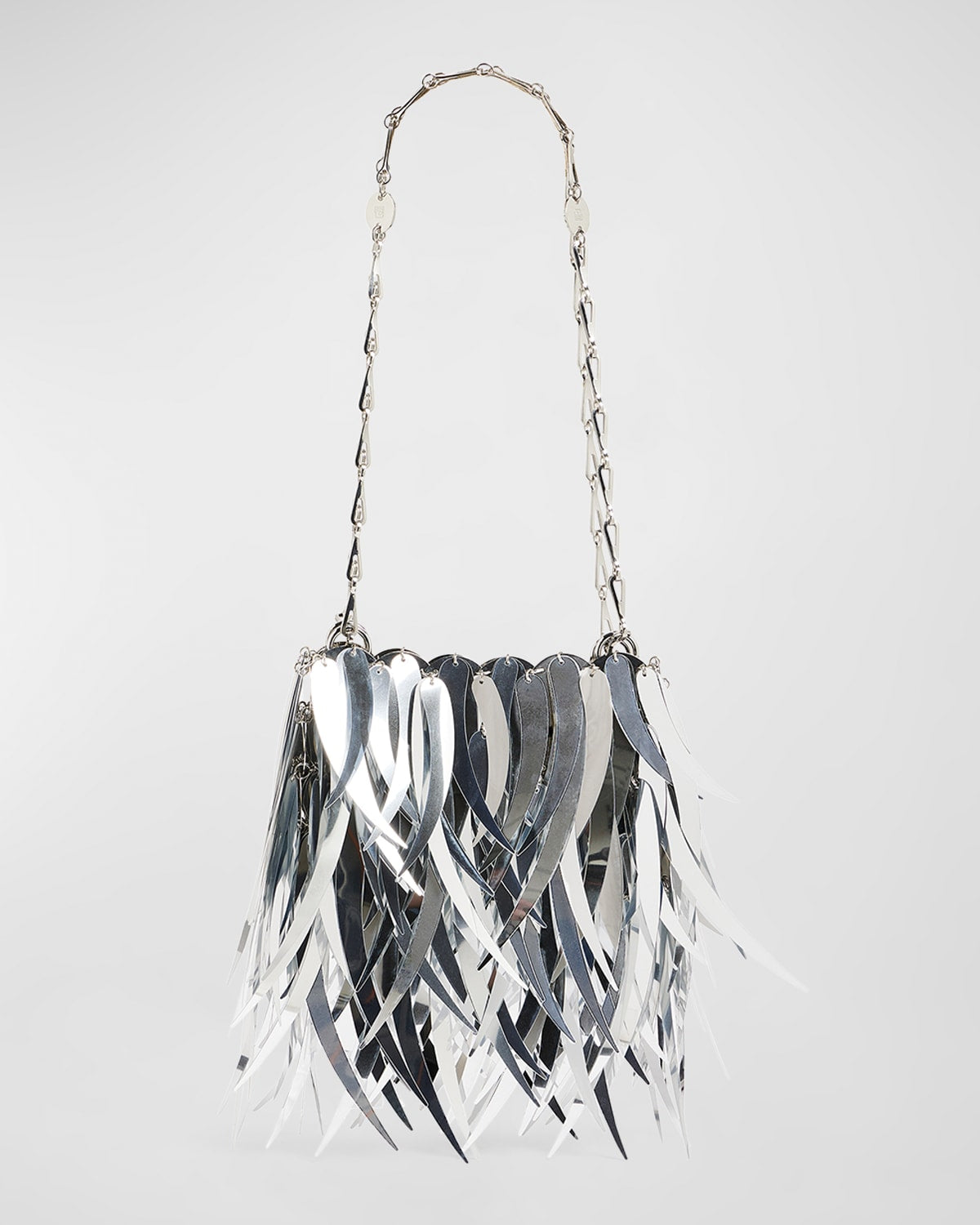 Rabanne Nano Metallic Fringe Chain Shoulder Bag