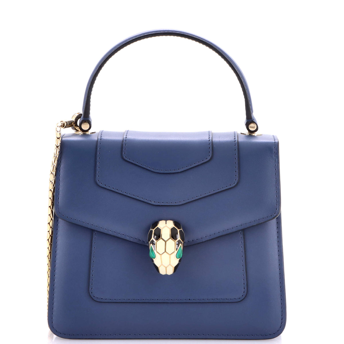 Bvlgari BVLGARI Serpenti Forever Top Handle Bag Leather Small