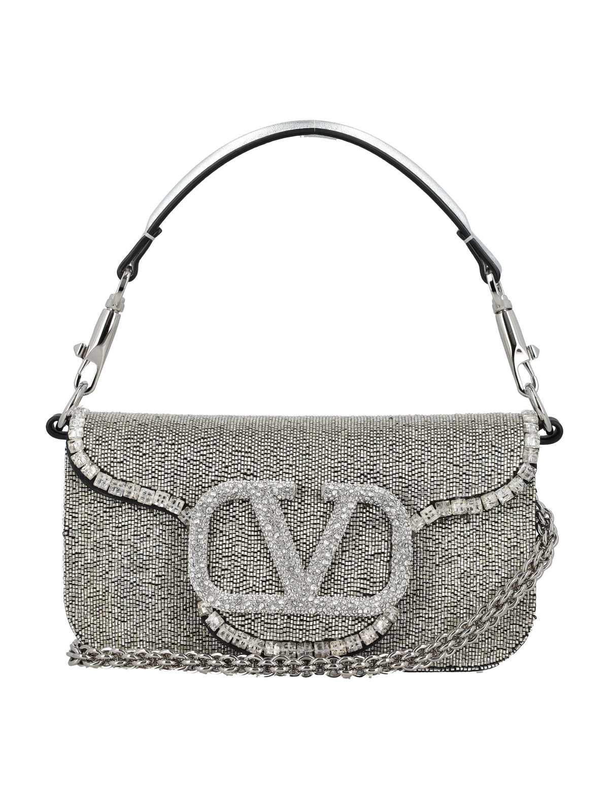 Valentino Garavani Women's LocÃ² Small Jewels Bag in Crystal | 24A5W2B0K53JTT Color V3W