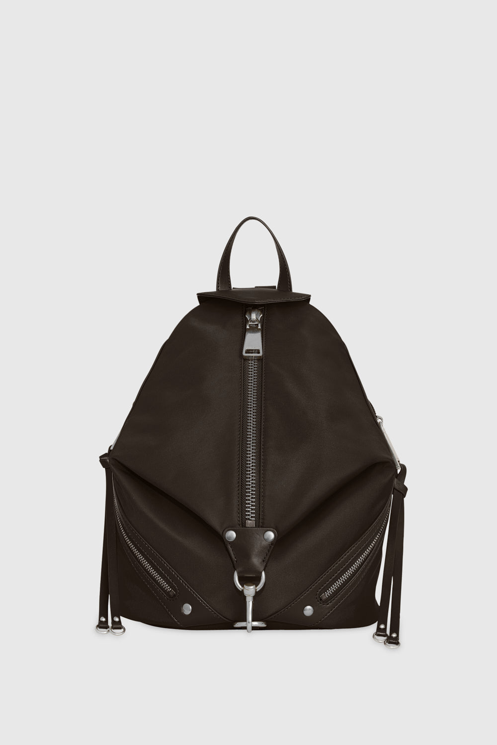 Rebecca Minkoff Nylon Medium Zip Julian Backpack Bag In Fondant