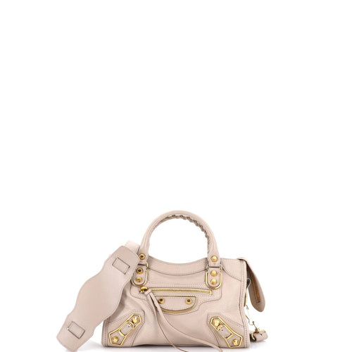City Classic Metallic Edge Bag Leather Mini