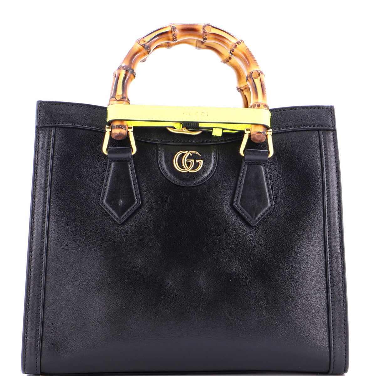 Gucci GUCCI Diana NM Bamboo Handle Tote Leather Small