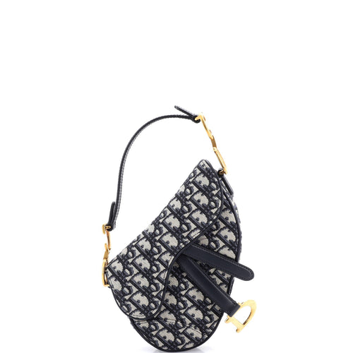 Saddle Handbag Oblique Canvas Mini