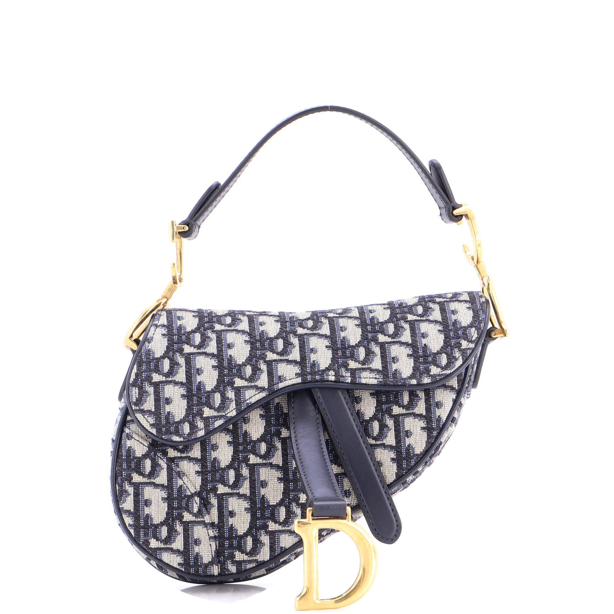 Christian Dior Saddle Handbag Oblique Canvas Mini