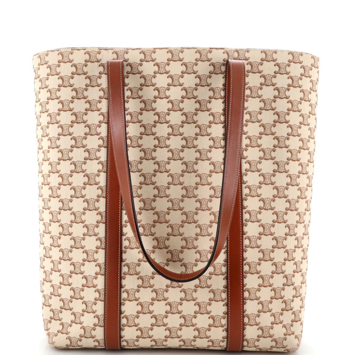 Celine CELINE Museum Shopper Tote Triomphe Canvas Tall