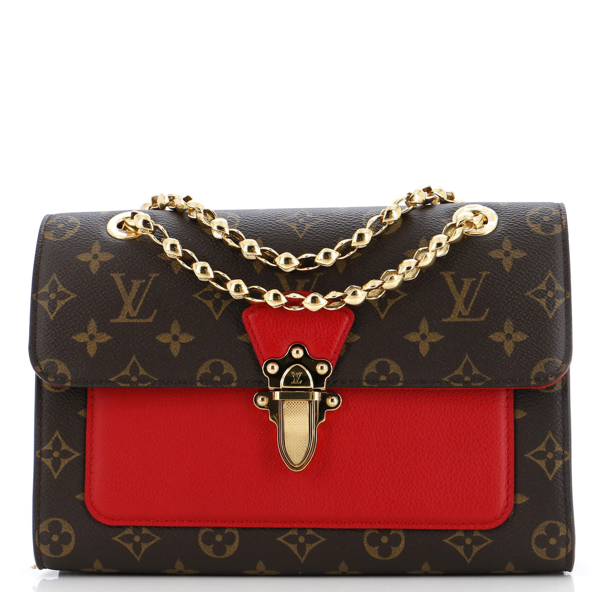 Louis Vuitton Victoire Handbag Monogram Canvas and Leather