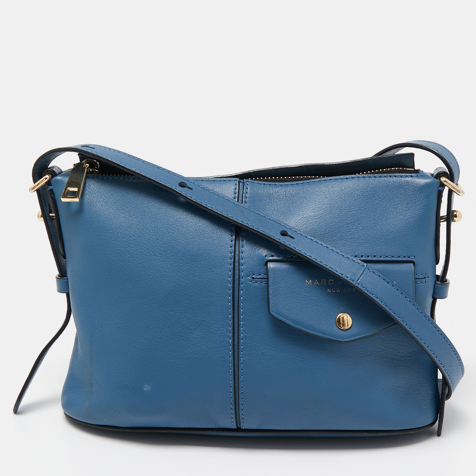 Marc Jacobs Blue Leather Small Crossbody Bag