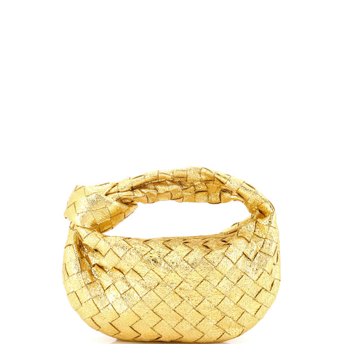 BV Jodie Hobo Metallic Intrecciato Nappa Mini