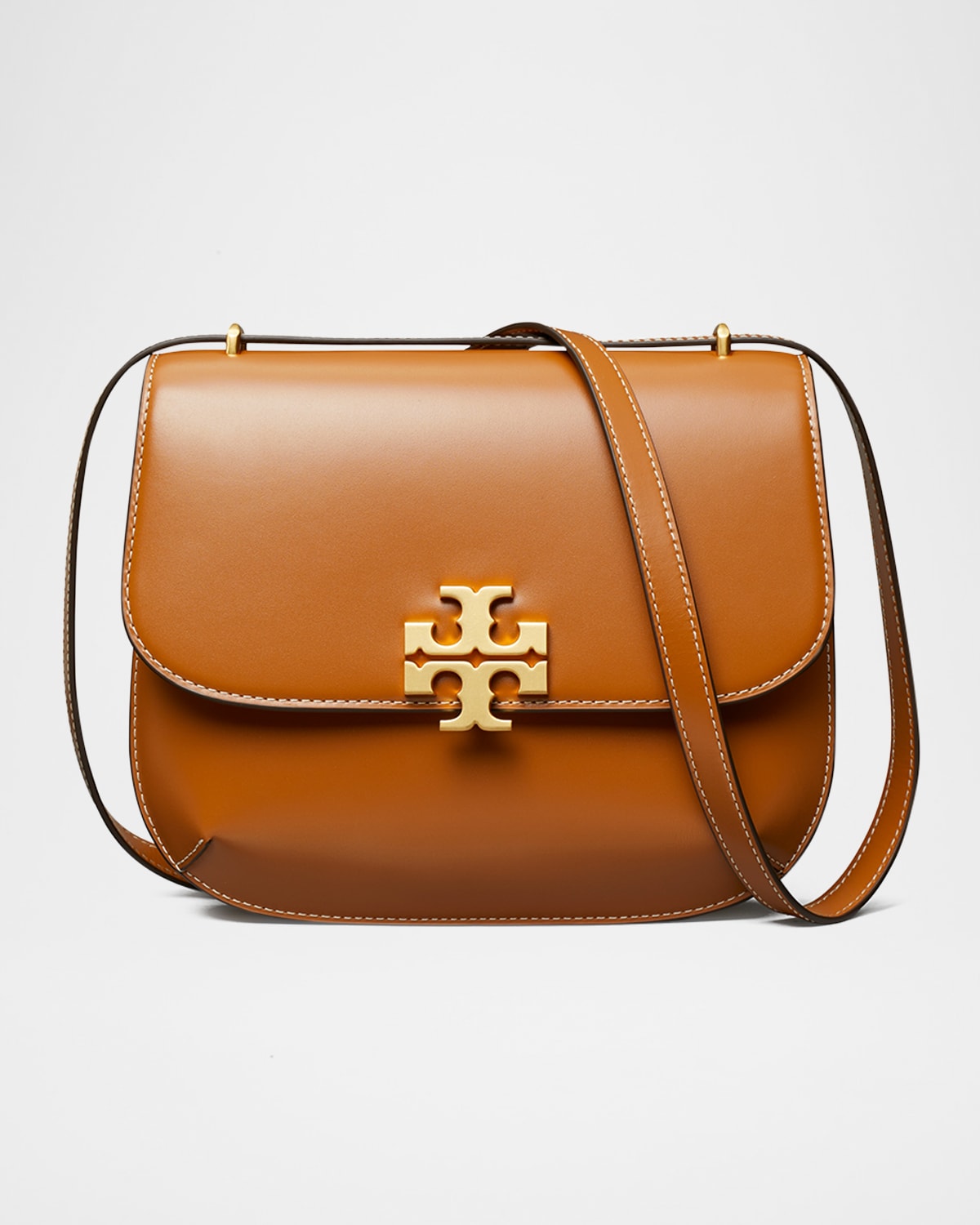 Tory Burch Eleanor Leather Slim Saddle Crossbody Bag