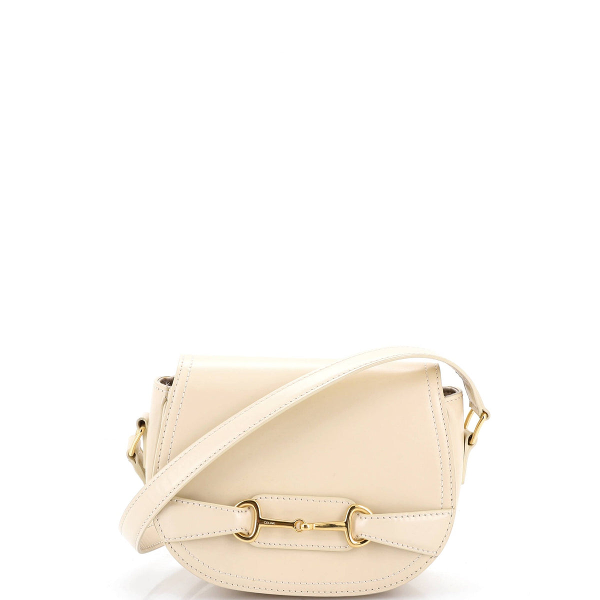 Celine CELINE Crecy Flap Bag Leather Small