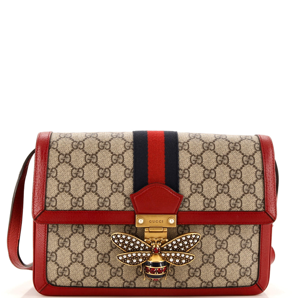 Gucci GUCCI Queen Margaret Shoulder Bag GG Coated Canvas Medium