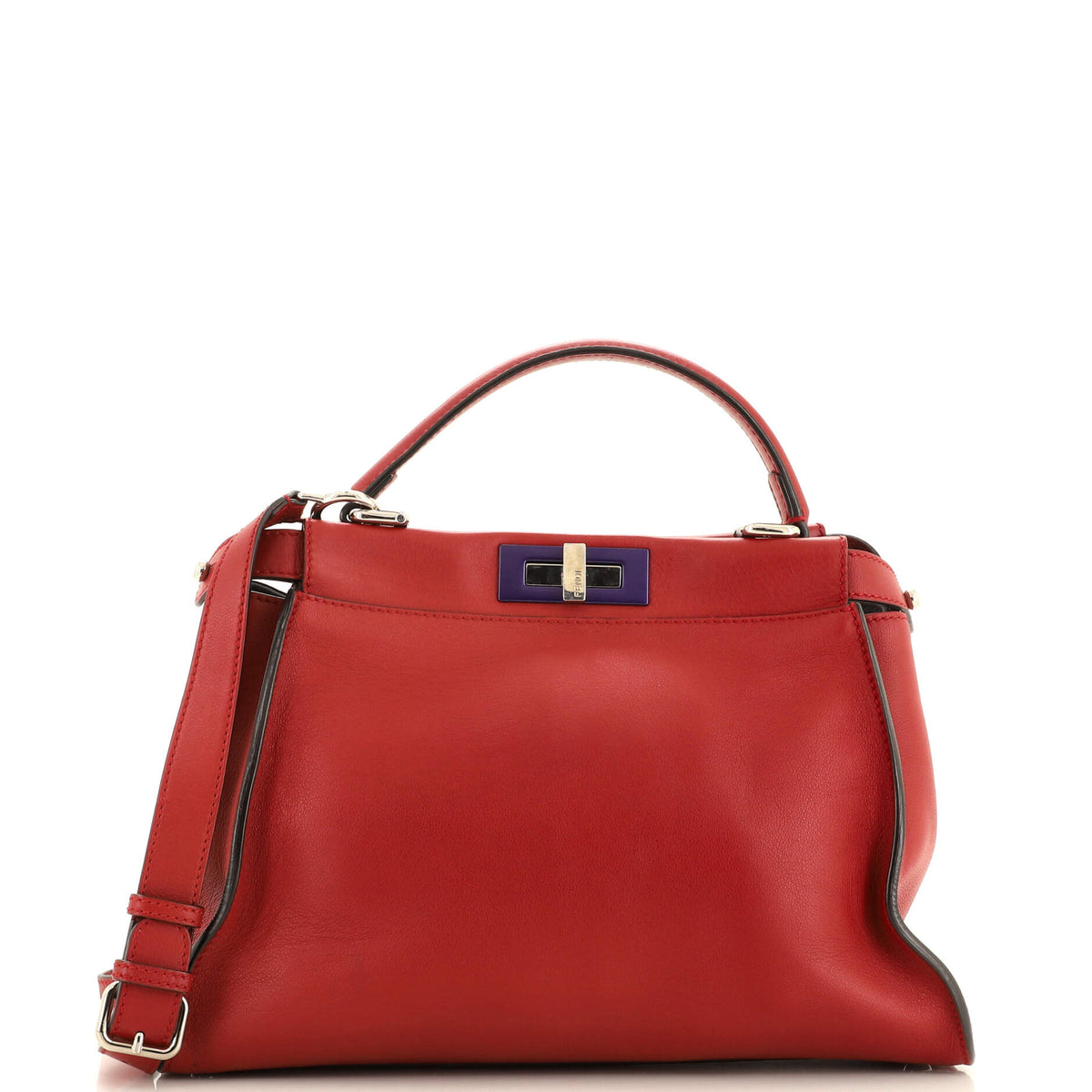 Fendi FENDI Peekaboo Bag Rigid Leather Regular