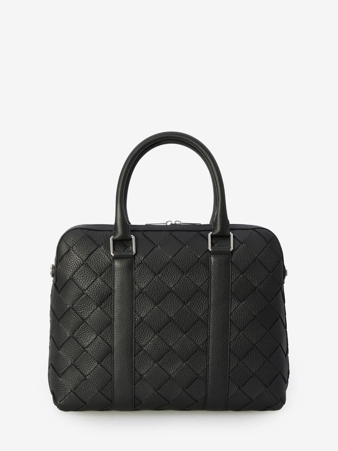 Bottega Veneta Men's Slim Intrecciato Briefcase in Black | 799765V4G31