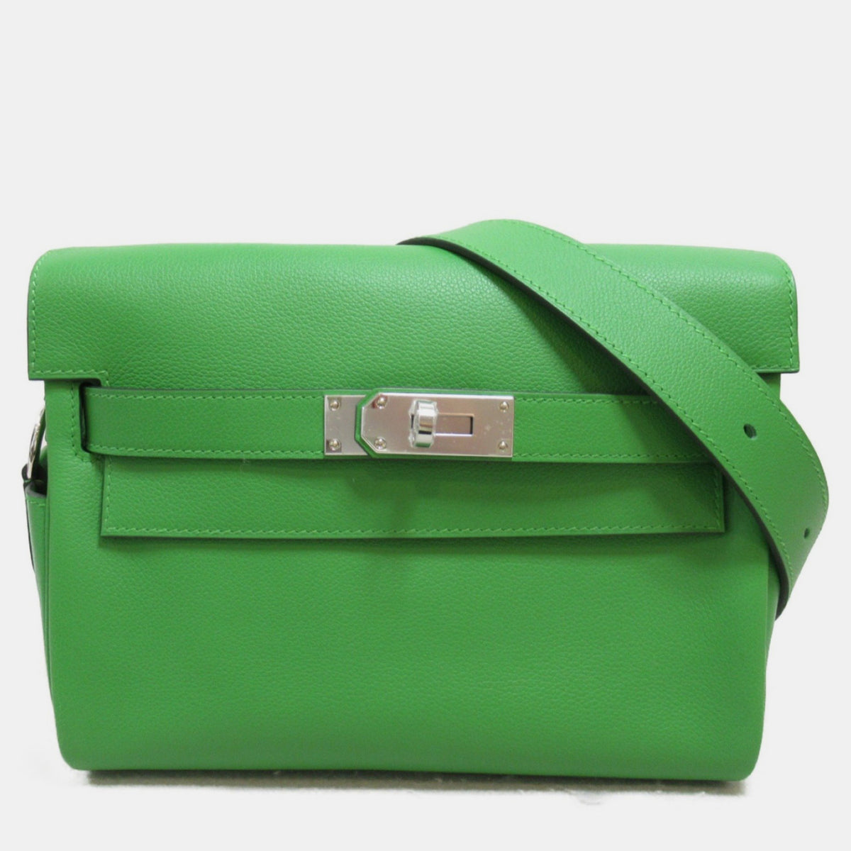Hermès Green Vert Yucca Evercolor leather Kelly Messenger Bag PM