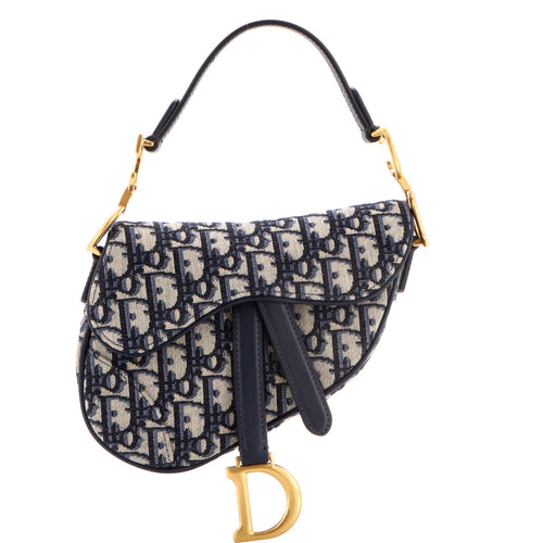 Saddle Handbag Oblique Canvas Mini