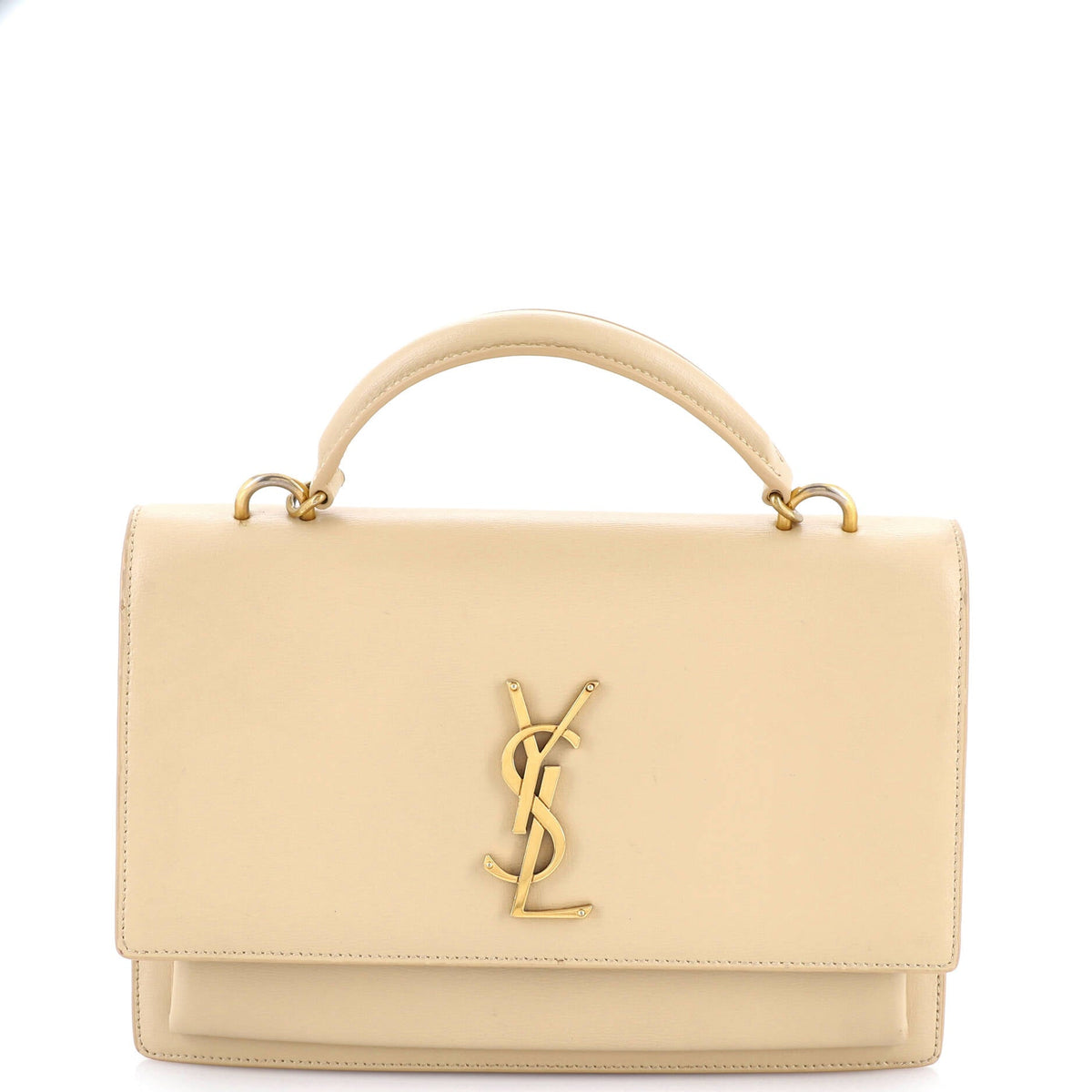 Saint Laurent Sunset Top Handle Shoulder Bag Leather Medium