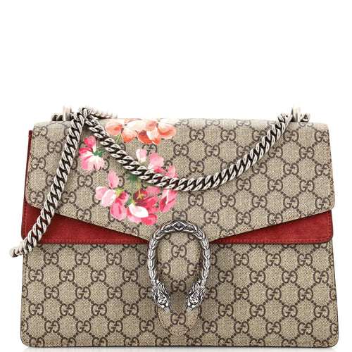 GUCCI Dionysus Bag Blooms Print GG Coated Canvas Small