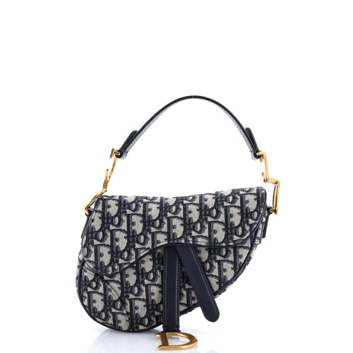 Saddle Handbag Oblique Canvas Mini