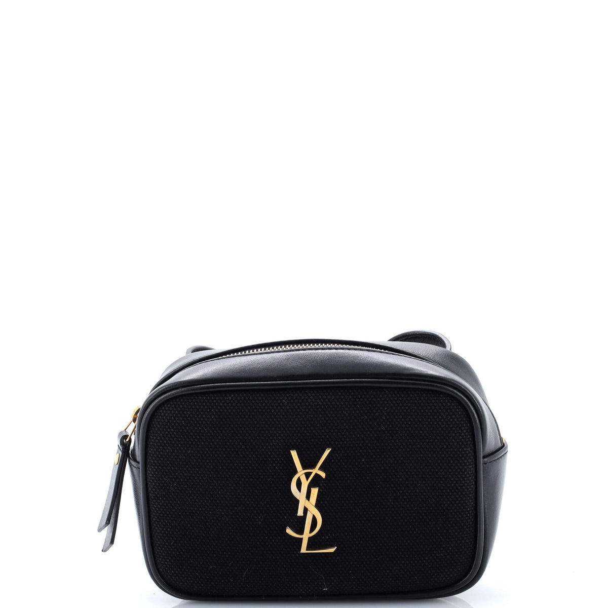 Saint Laurent Lou Belt Bag Canvas with Leather