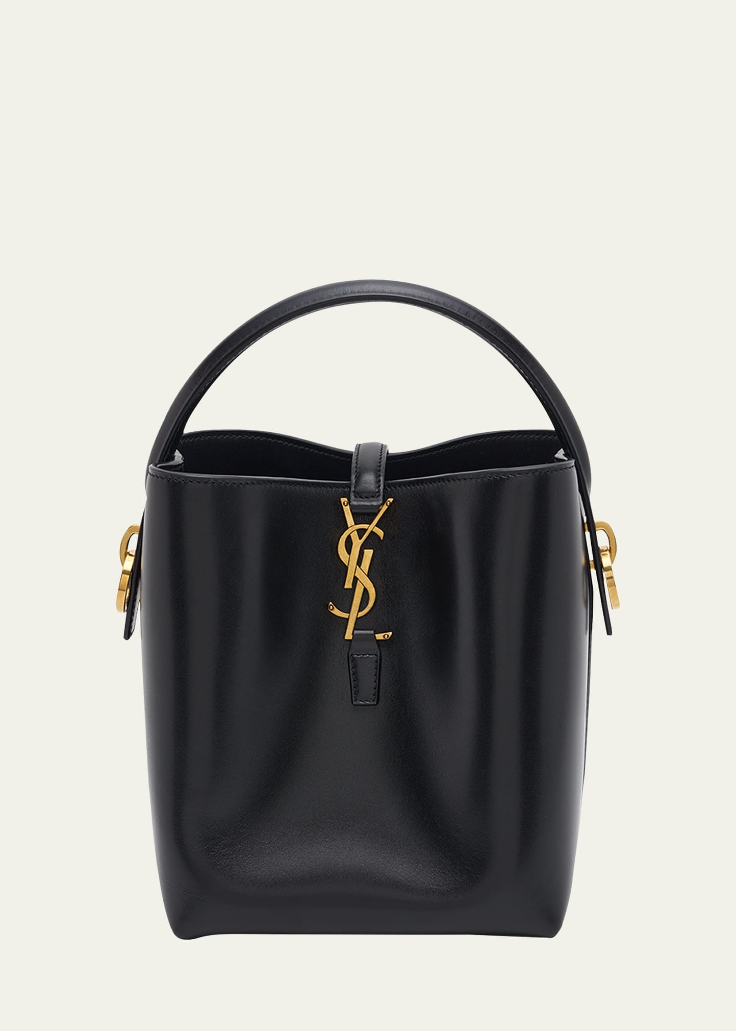 Saint Laurent Le 37 Small YSL Bucket Bag in Spazzolato Leather