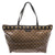 Beige/Ebony GG Crystal Canvas and Leather Medium Babouska Tote