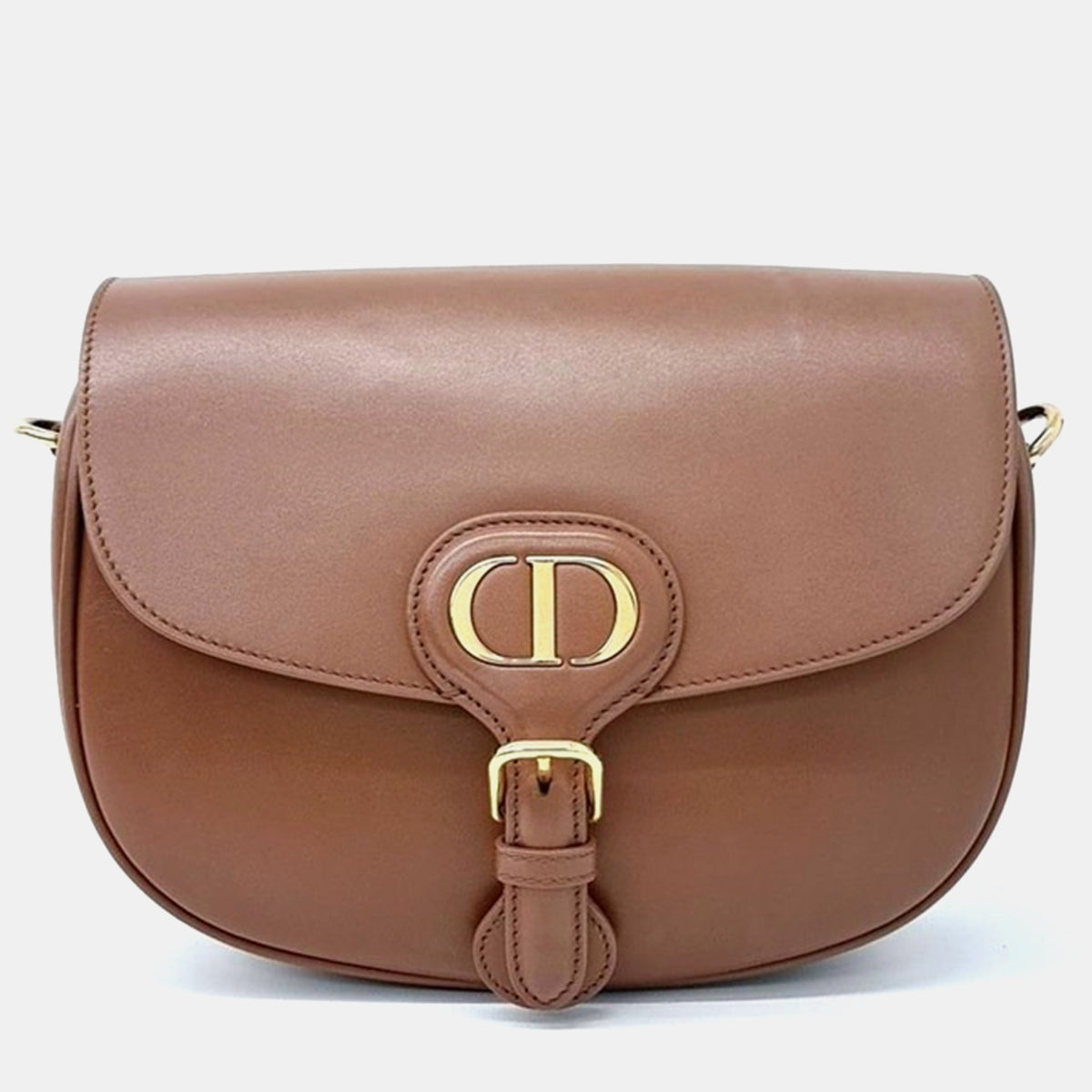 Dior Christian Brown Leather Bobby Medium Bag