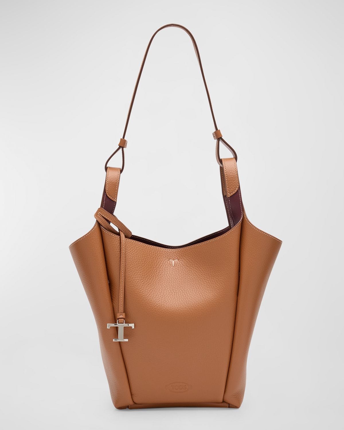 Tod's Small Grained Leather Bucket Bag