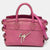 Pink Croc Embossed Leather G17 Tote