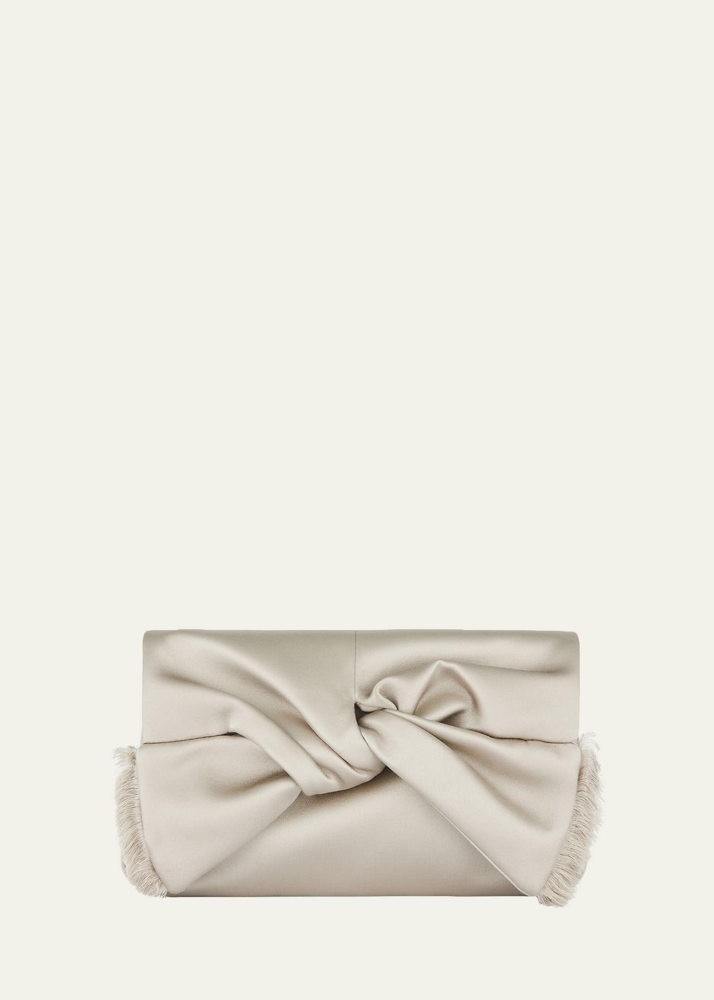 Anya Hindmarch Bow Clutch Bag in Double Satin