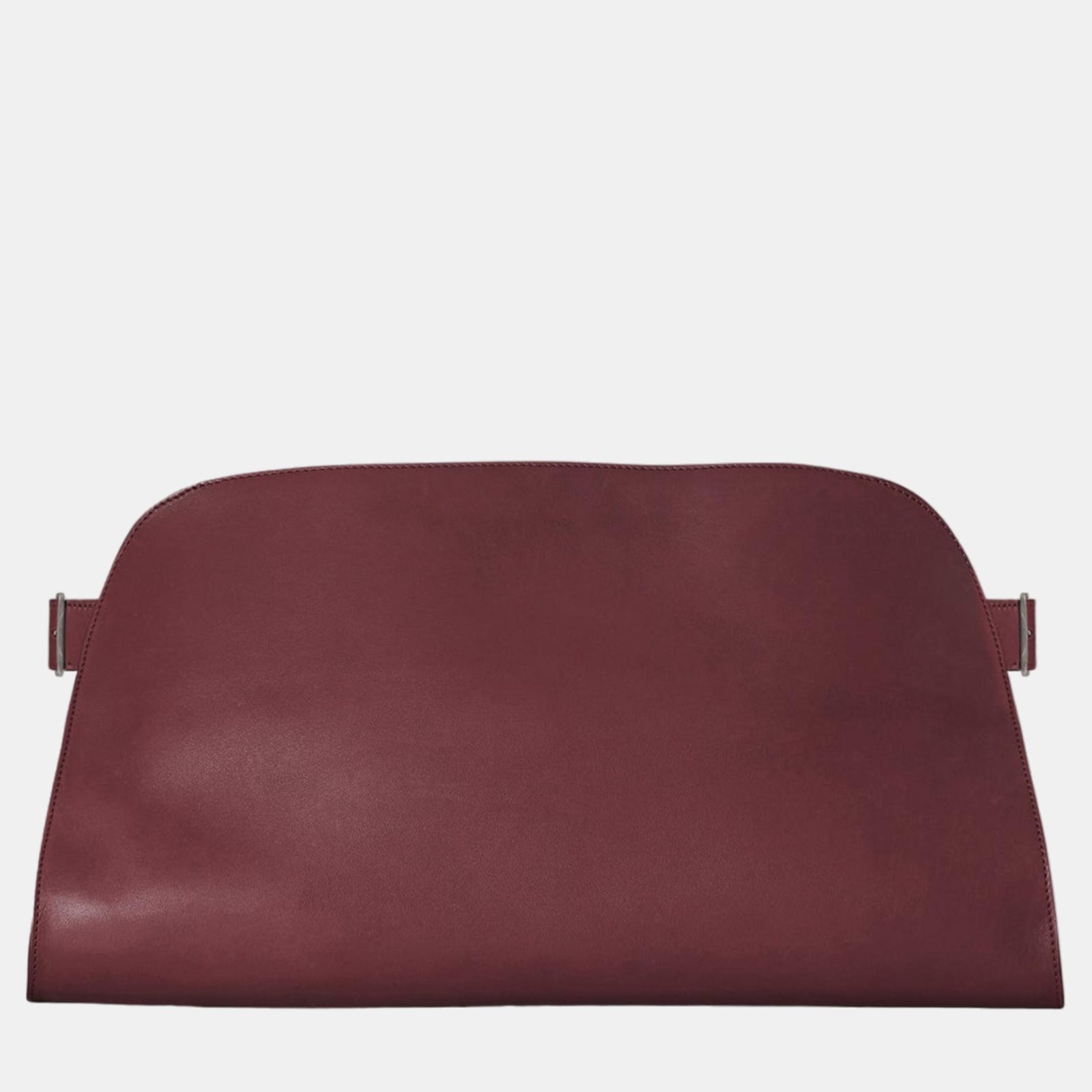 The Row Amaranto Calfskin Leather Margaux EW Clutch