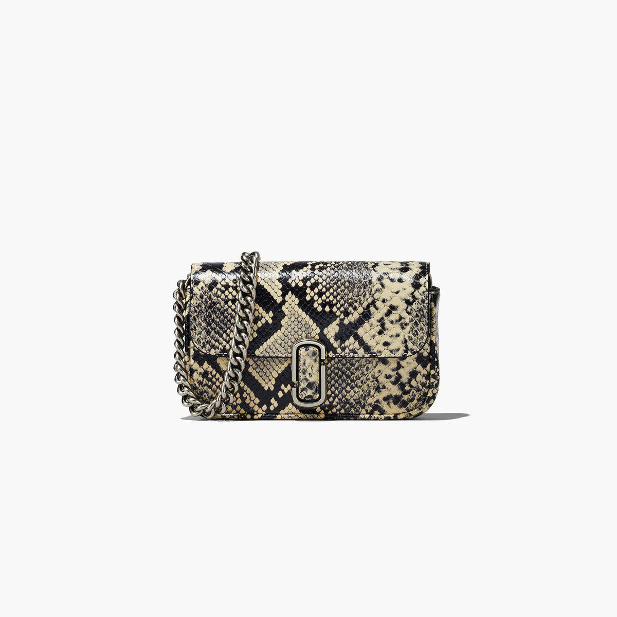 Marc Jacobs The Snake-Embossed J Marc Mini Bag in Woodash Multi