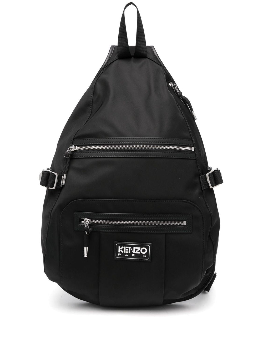 Men's Logo-Patch Backpack in Black | FE65SA120B1099 Color Black