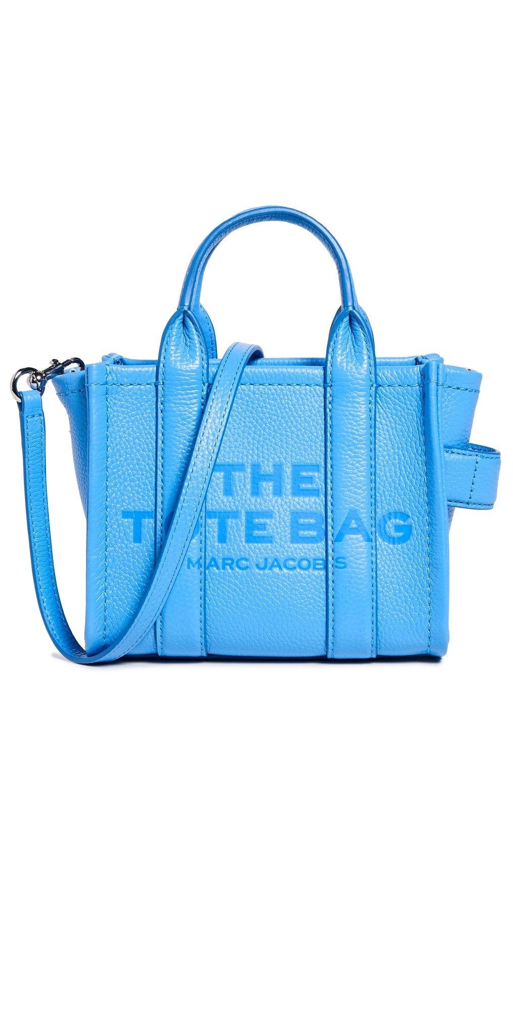 Marc Jacobs The Leather Crossbody Tote Bag Spring Blue One Size