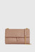 Edie Embossed Large Shoulder Bag In Pink