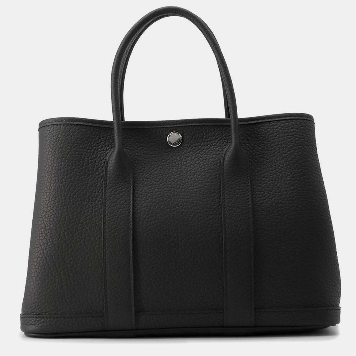 Hermès Black Negonda Leather Garden Party Size TPM