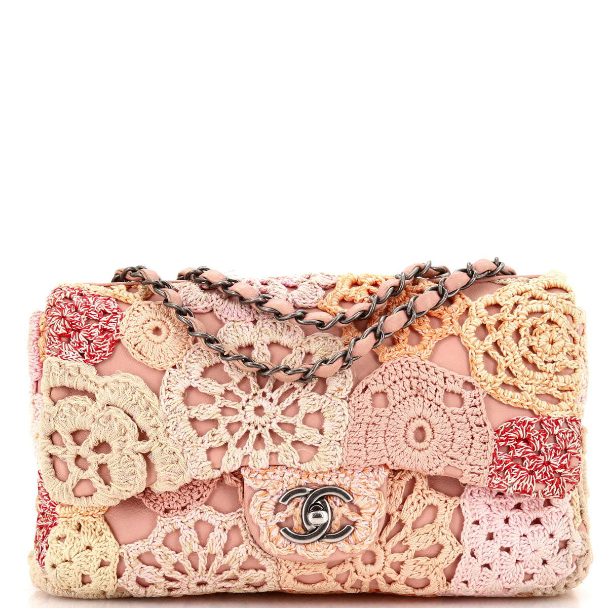 Chanel CHANEL Paris-Seoul Flap Bag Crochet and Lambskin Medium