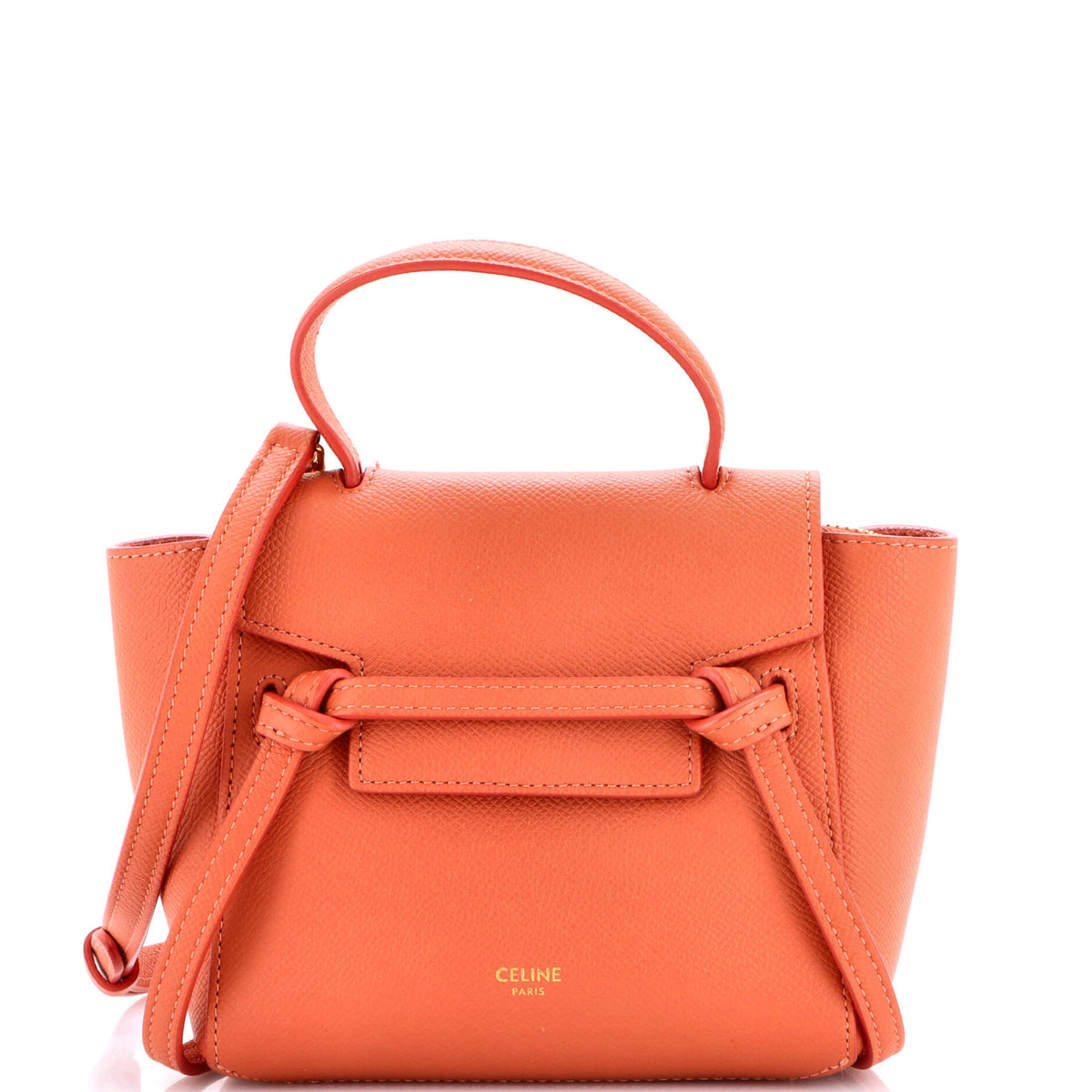 Celine CELINE Belt Bag Textured Leather Nano