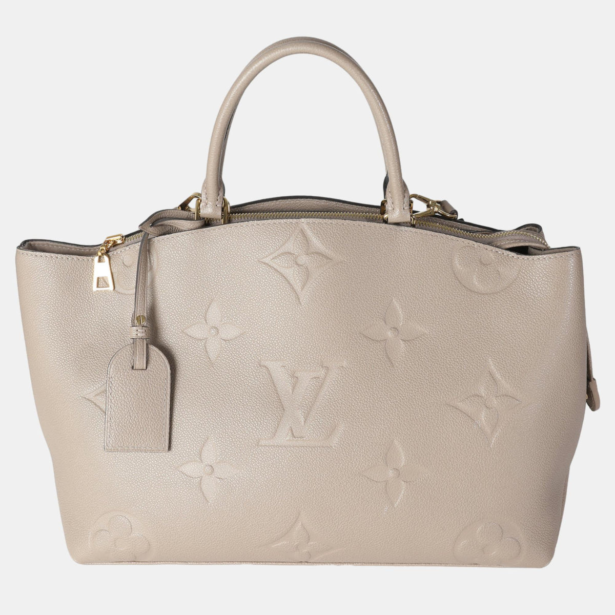 Louis Vuitton Turtledove Monogram Empreinte Leather Grand Palais Top HandleBag
