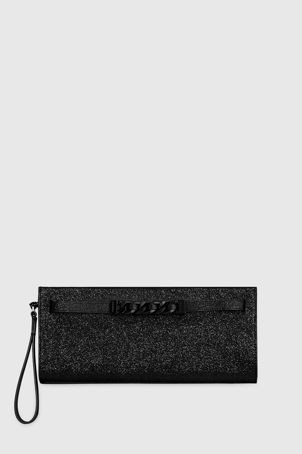 Rebecca Minkoff Curb Link Clutch Bag In Black