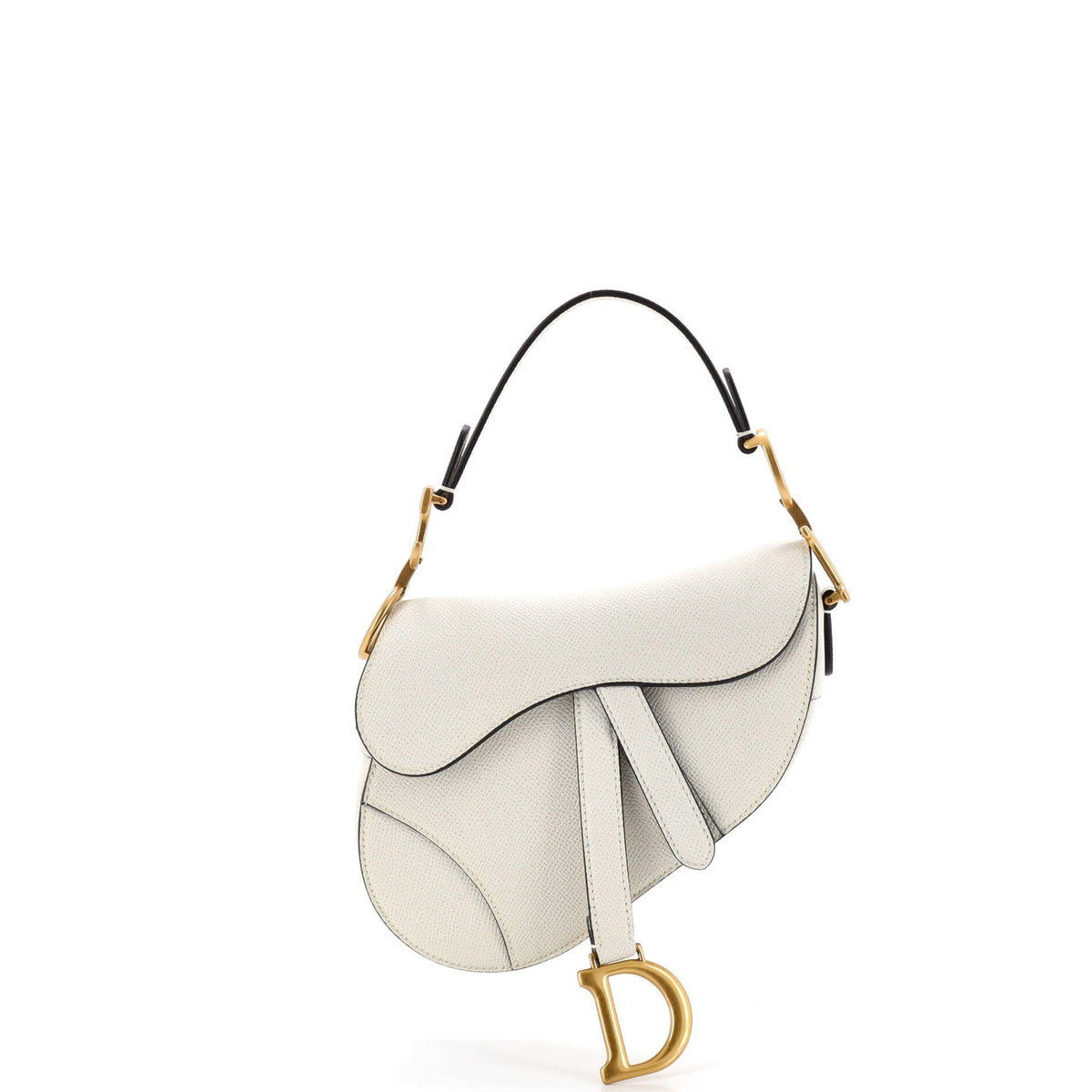 Christian Dior Saddle Handbag Leather Mini