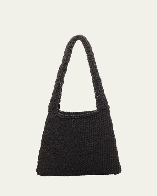 Didion Woven Shoulder Bag in Waxed Cotton