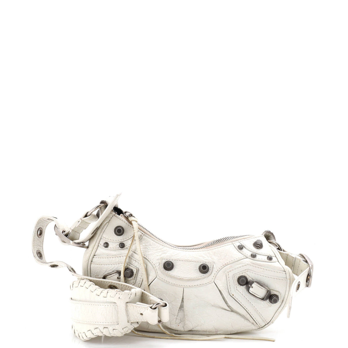 Balenciaga Le Cagole Giant Studs Shoulder Bag Leather XS